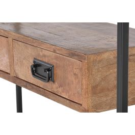Giner y Colomer Consola Industrial Madera de Mango y Metal 77x110x35 cm