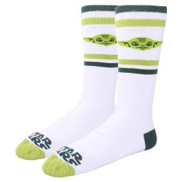CERDÁ Set 3 Calcetines Mandalorian Star Wars Talla 40-46 - 86% Algodón, 12% Poliamida, 2% Elastano