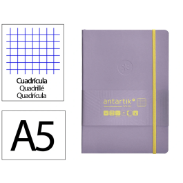 Antartik Cuaderno A5 Tapa Blanda Hojas Cuadriculadas Morado y Amarillo 80 Hojas 80gr FSC Precio: 6.50000021. SKU: B1B9MQ53QE
