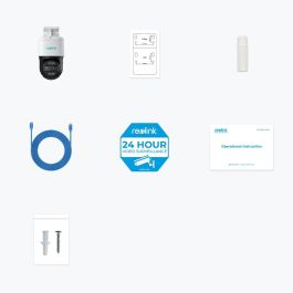 Reolink P760 TrackMix IP PoE Cámara de Seguridad 4K 8MP para Interior/Exterior con Seguimiento Automático PTZ