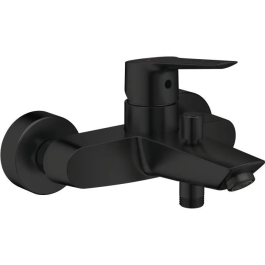 Grohe 322782432 Mezclador Monomando de Baño/Ducha Negro Mate Montaje en Pared Visto Desviador Automático