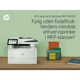 HP LaserJet Enterprise M430F Multifunción Láser Monocromo - Impresión, Copia, Escaneo, Fax - 40 ppm - Seguridad Empresarial - Doble Cara