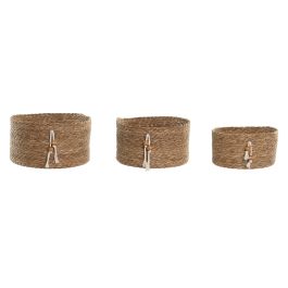 DKD Home Decor Cesta de Almacenaje Básicos de Fibra Natural 30x30x15 cm - Set de 3 Cestas Decorativas Precio: 33.4999995. SKU: B1HL6XZYLV