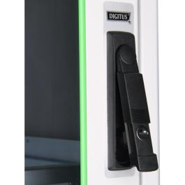 Digitus Armario de Red Dynamic 22U 600x600mm Gris, 600kg, Puerta de Vidrio, Paneles Laterales, IP20
