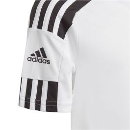 Camiseta de Fútbol de Manga Corta para Niños Adidas Squad 21 Blanco S