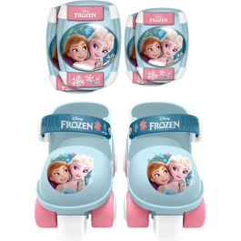 Reine Des Neiges Patines y Protecciones Frozen RN246035 con Coderas y Rodilleras Azul
