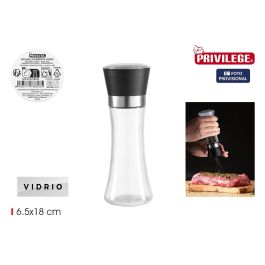 Privilege Molinillo de Pimienta de Vidrio - 18,5 cm Alto x 6,5 cm Ancho (24 Unidades)