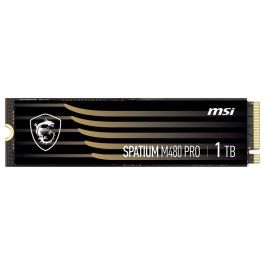 MSI Spatium M480 PRO 1TB M.2 NVMe PCIe 4.0 SSD 3D NAND, 7400MB/s Lectura, 6000MB/s Escritura