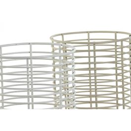 Cubertero Basicos DKD Home Decor Beige Gris 13.5 x 17 x 13.5 cm (2 Unidades) Cubertero Basicos DKD Home Decor Beige Gris 13.5 x 17 x 13.5 cm (2 Unidades)