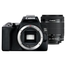 Canon EOS 250D Cámara réflex digital espejo 24.1 MP CMOS 4K Ultra HD Pantalla táctil Negro + Objetivo 18-55 IS STM