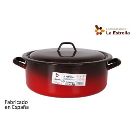 La Estrella Cacerola Esmaltada con Tapa 28 cm 6.3 L Colección Fuego (6 Unidades) Precio: 159.78999971. SKU: B16J8JPR27