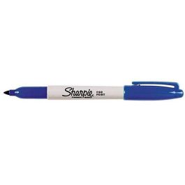 Rotulador Sharpie Permanente Punta Fina Azul 12 unidades