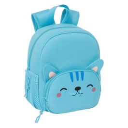 Mochila Infantil Safta Gato Azul claro 20 x 25 x 9 cm Precio: 10.50000006. SKU: B12NN33ZHF