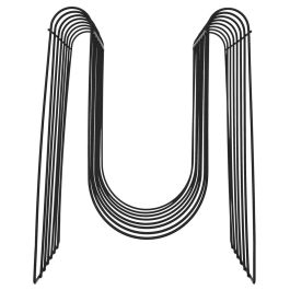 Home Deco Factory Revistero De Alambre Negro 32x26x33 cm