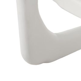 Mesa Centro Blanco Mármol/Madera Salón 75 X 75 X 40 cm