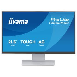iiyama ProLite T2252MSC-W2AG Monitor Táctil de 54,6 cm (21,5") Full HD IPS 5 ms HDMI DisplayPort USB Altavoces Blanco