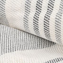 Colcha Rayas Beige-Gris Algodón 200 X 260 cm