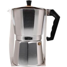 Quttin Cafetera de Aluminio para 9 Servicios con Inducción (6 Unidades)