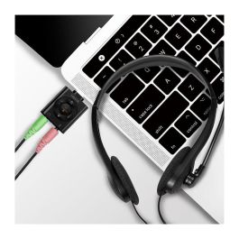 LogiLink Auriculares Diadema Estéreo con Micrófono HS0052 - Alámbrico, 3.5mm, para Oficina/Centro de Llamadas, Negro