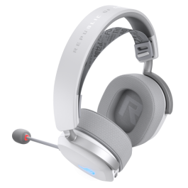 ASUS ROG Pelta Auriculares Gaming Inalámbricos y Alámbricos para PC, PS5, Switch, Bluetooth, Retroiluminación RGB, Blanco