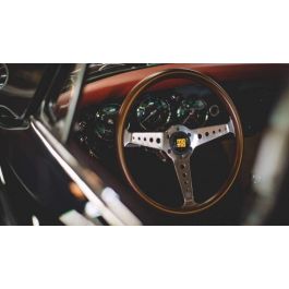 Momo MOMVCALIFWOOD36 Volante deportivo para coche, modelo California clásico con acabado de madera, 360 mm de diámetro