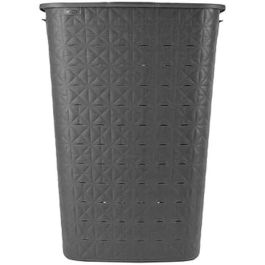 Curver CUR1738847124604 Cesta para la ropa sucia Softex 56L, 70% reciclado, 59 x 43 x 34 cm, Gris