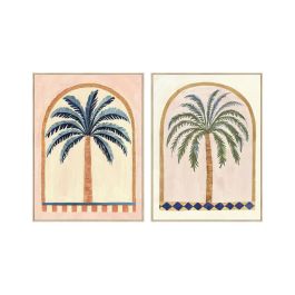 Cuadro Home ESPRIT Verde Beige Palmeras Colonial 75 x 4 x 100 cm (2 Unidades) Precio: 134.59000005. SKU: B1AWZ6EKX3