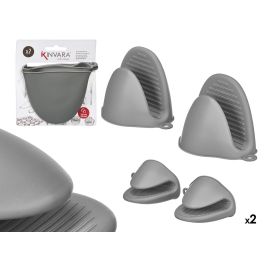 Kinvara Set 2 Manopla Silicona 12x13x7.5 cm Blanco Gris (Set de 24) Precio: 32.88999978. SKU: B189V2WQ25