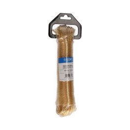 Edm Cable de acero plastificado oro 3,8 mm x 25 m para tendederos, cercados e industria