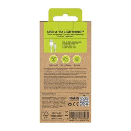 muvit for change cable USB a Lightning MFI 2,4A/12W 0,2m blanco