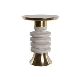 Mesita Auxiliar Moderno DKD Home Decor Dorado Blanco Rozado 41 x 53 x 41 cm Precio: 140.49999942. SKU: B16AWXS85G