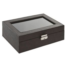Caja-Joyero Home ESPRIT Marrón Marrón oscuro Poliuretano 25 x 16 x 8,5 cm Caja-Joyero Home ESPRIT Marrón Marrón oscuro Poliuretano 25 x 16 x 8,5 cm