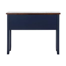 Consola Home ESPRIT Marrón Azul marino Madera de Paulonia 103 x 35 x 80 cm