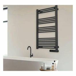 Cecotec ReadyWarm 9200 Smart Towel Toallero Eléctrico 750 W Negro para Baño, Pantalla LED, Programable Semanal, 3 Modos, IP24
