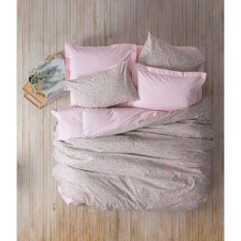 Juego de cama - 1 funda nórdica 220x240 cm + 2 fundas de almohada 60x60 cm - 100% algodón - Rosa Precio: 53.18192. SKU: B1FRP932DH