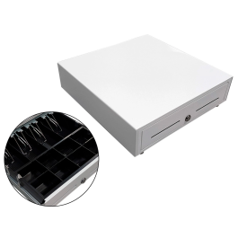 Seypos Cajon Portamonedas Blanco 410x415x110mm Eléctrico 8 Monederos 4 Billeteros con Llave Precio: 74.50000008. SKU: B17CWR9XAP