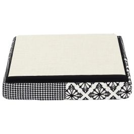 Home Deco Factory Caja-Puf Plegable Patchwork Asiento Extra Almacenamiento 38x38x38 cm