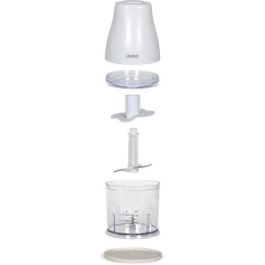 Picadora - LIVOO - 300 ml - 400 W - 1 velocidad y función turbo - 2 cuchillas de acero inoxidable - Blanco Picadora - LIVOO - 300 ml - 400 W - 1 velocidad y función turbo - 2 cuchillas de acero inoxidable - Blanco