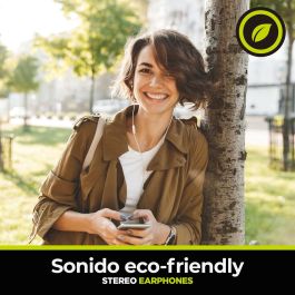 muvit for change auriculares estéreo E56 3.5mm blancos