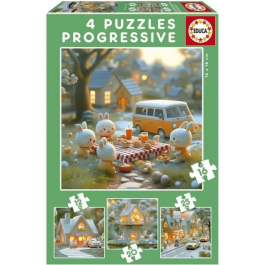 Educa Puzzle 12-16-20-25 piezas Ciudad de Conejitos +3 años Precio: 7.5988. SKU: B13A54ZFYK