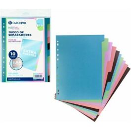 Carchivo Separadores 10 Posiciones A4 Pp Extra Fuerte Colores Metal Precio: 3.58999982. SKU: B16G5L5A2J