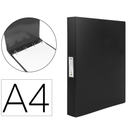 Liderpapel Carpeta 4 anillas 25 mm Polipropileno DIN A4 Negro Opaco Precio: 3.58999982. SKU: B16GXAA9HQ