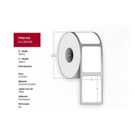 Capture Label 38 x 20 mm, Core 25,4 mm. Transparent PP/PE. Permanent for outdoor use. 1000 lb/roll. Precio: 122.98999988. SKU: B19Y5KZKNF