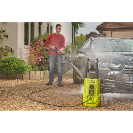 Ryobi RYO4892210204691 Limpiador Alta Presión 1800W 130 Bares 420 L/h Manguera 5m Tanque 0.9L Lance Vario Turbo Cepillo