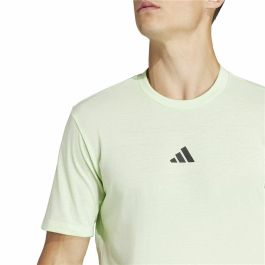 Camiseta de Manga Corta Hombre Adidas Essentials Wo Logo Verde limón