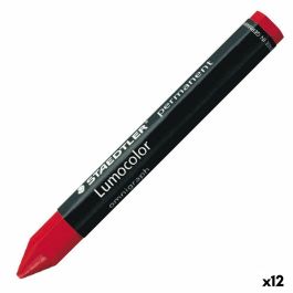 Ceras de colores Staedtler Lumocolor Permanente Rojo (12 Unidades) Precio: 5.79000004. SKU: S8422833