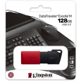 Kingston 128GB USB3.2 Gen1 DataTraveler Exodia M (Black + Red) Kingston 128GB USB3.2 Gen1 DataTraveler Exodia M (Black + Red)