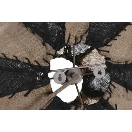 DKD Home Decor Lámpara Aplique de Pared Estilo Colonial Bicolor de Yute y Hierro 50 Ancho x 50 Fondo x 25 Alto cm para Bombilla E27 DKD Home Decor Lámpara Aplique de Pared Estilo Colonial Bicolor de Yute y Hierro 50 Ancho x 50 Fondo x 25 Alto cm para Bombilla E27