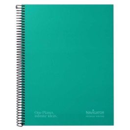 Bloc Navigator Micro.Tapa Extra A4+ 120H Cuadric.5X5 80G 5 Col. Banda Verde 5 unidades Precio: 33.4999995. SKU: B15PT47563
