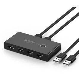 UGREEN Switch Selector USB 2.0 de 2 entradas a 4 salidas, 6 puertos, negro, cable 1.5m, compatible Windows/Mac/ChromeOS Precio: 40.79000024. SKU: B14VWF9JRZ